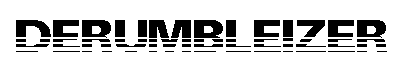 The Derumbleizer — Precision Audio Restoration logo